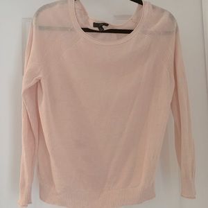 Jcrew sheer sweater, light pink, size s